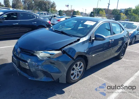 2016 Toyota Corolla Le из США, поврежденный, VIN 5YFBURHE2GP411921